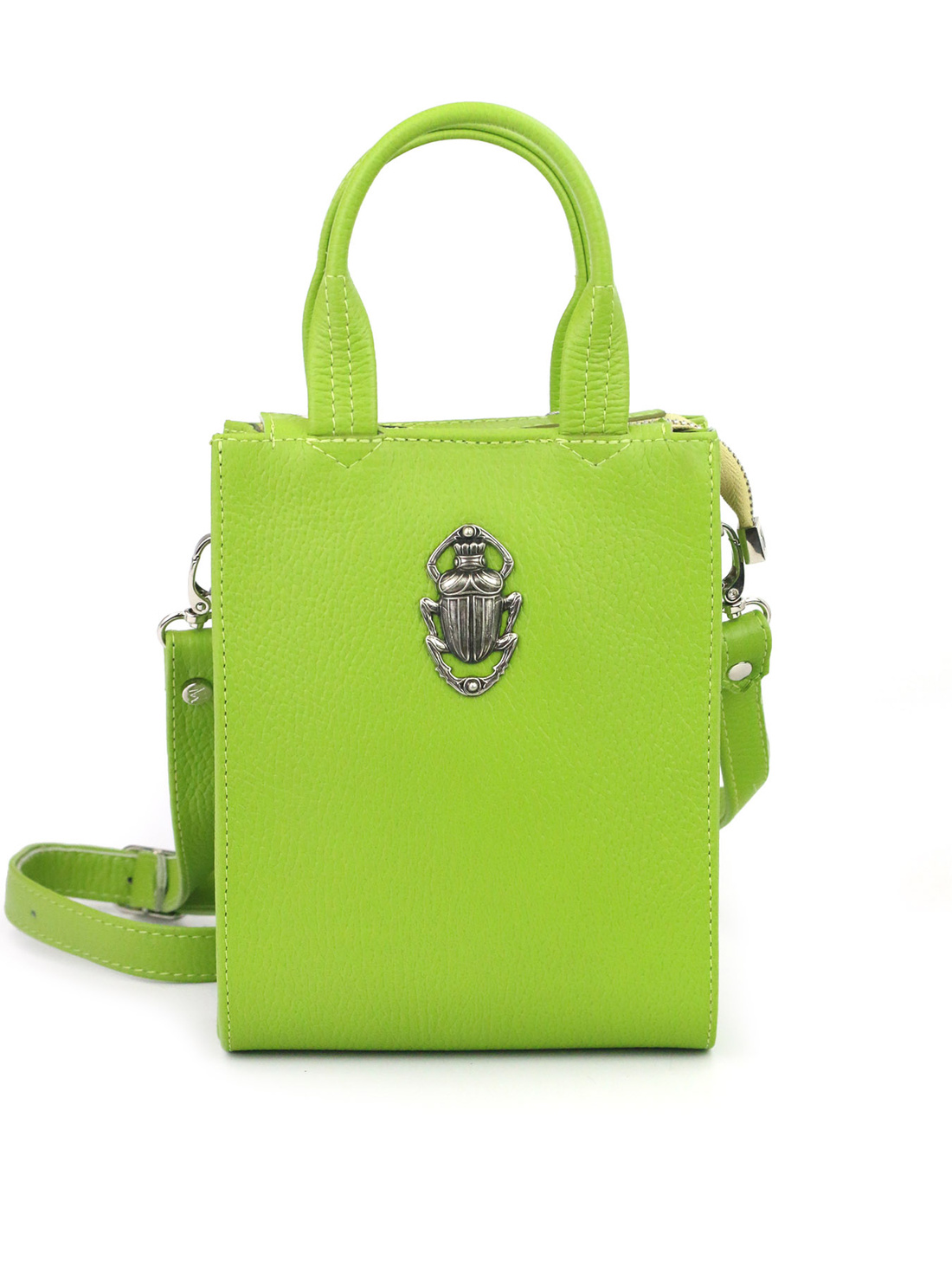 Сумка салатовая "Скарабей" - фотография товара