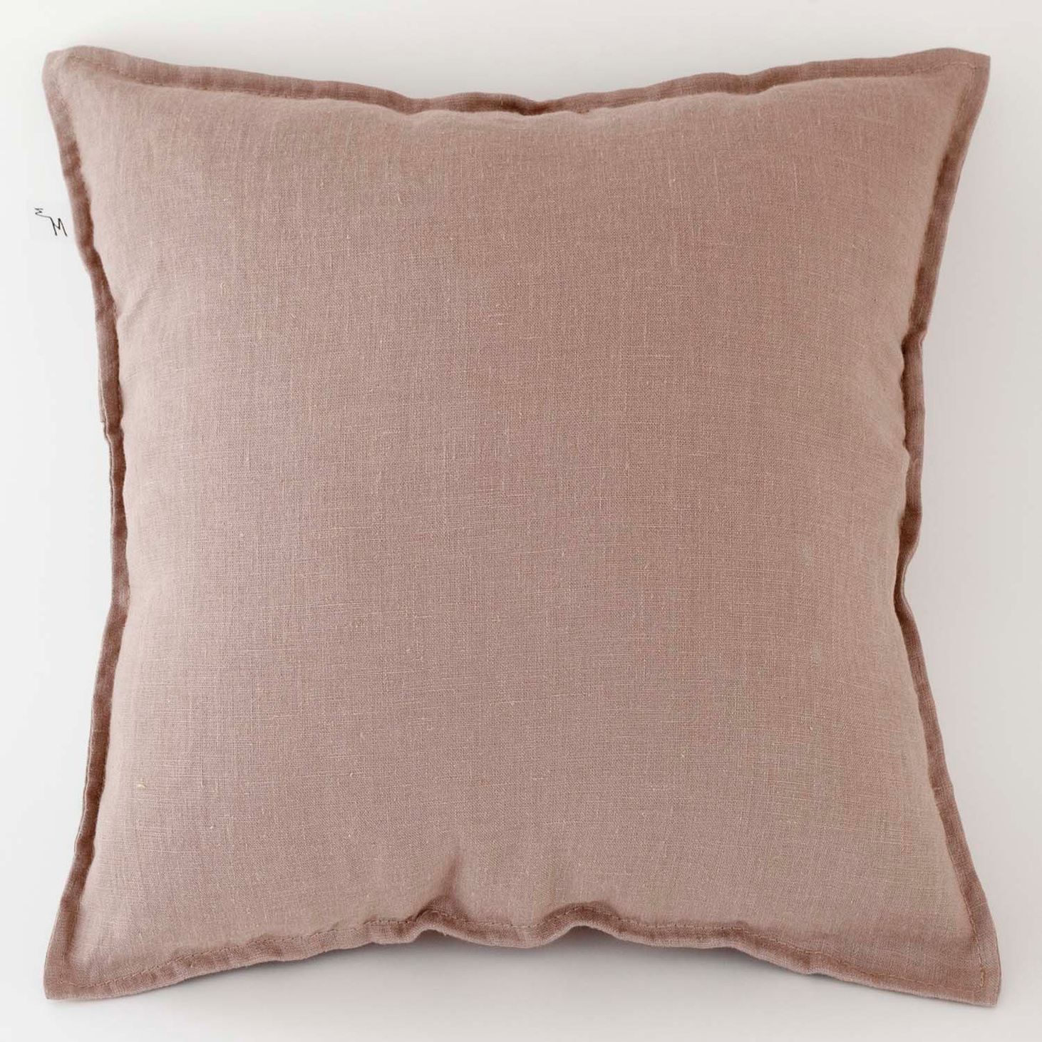 Декоративный чехол для подушки бежевый - фотография товара