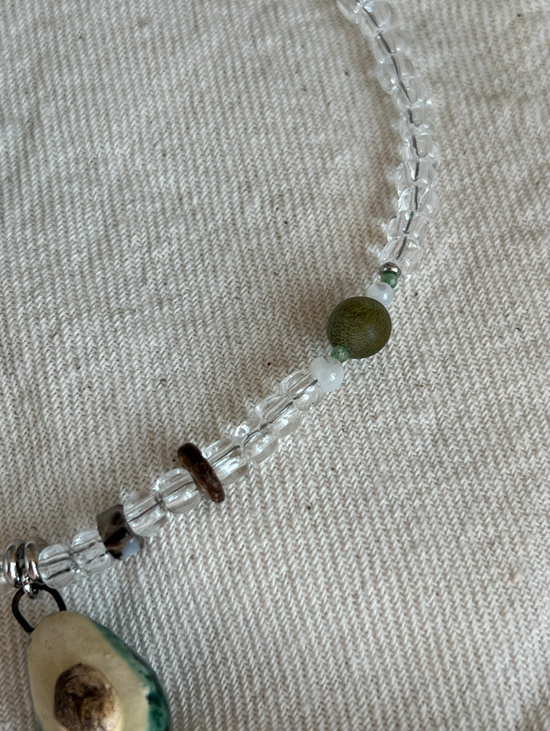 Колье «Авокадо» с керамической подвеской