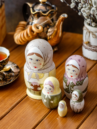 Матрёшка 5 в 1 "Пасхальная"