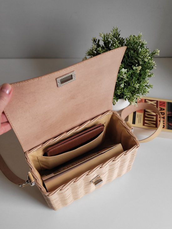 Сумка плетеная кросс-боди "Келли"