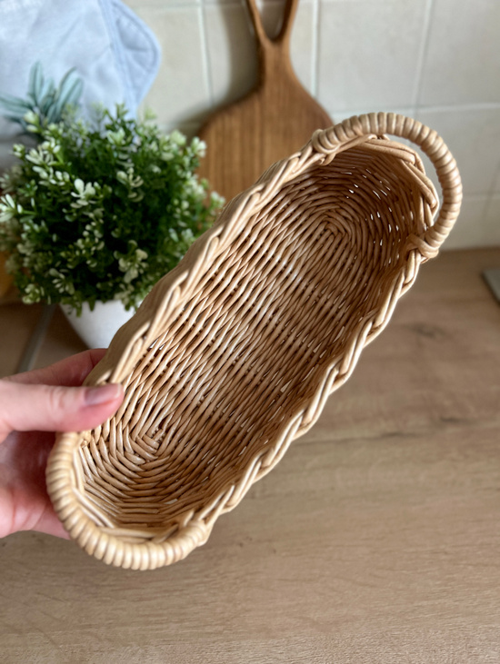 Корзина овальная с ручками маленькая