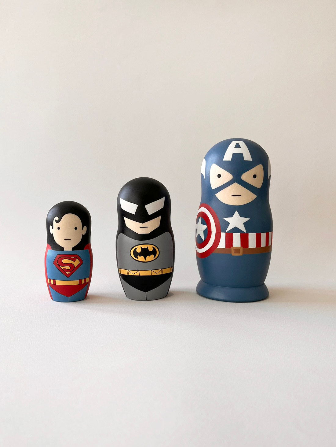 Тройная матрёшка SUPERHEROES - фотография товара