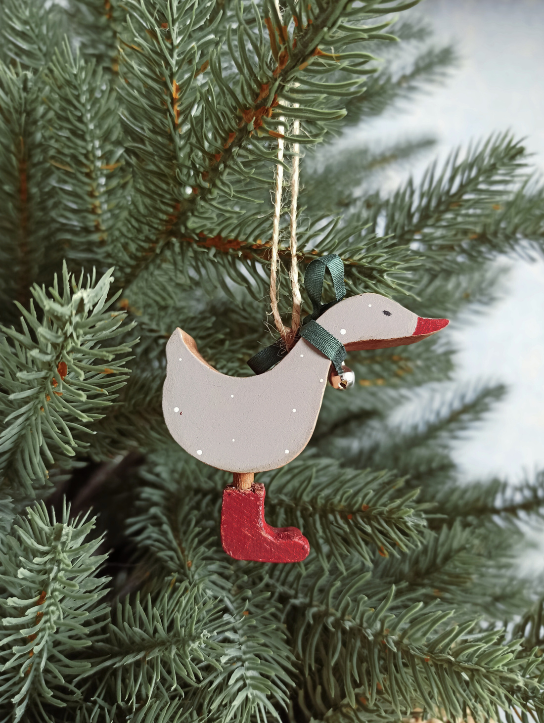 Елочная игрушка "Уточка малая" - фотография товара