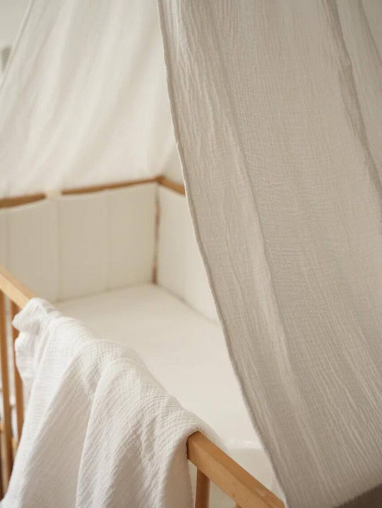 Муслиновый балдахин "Молочный"