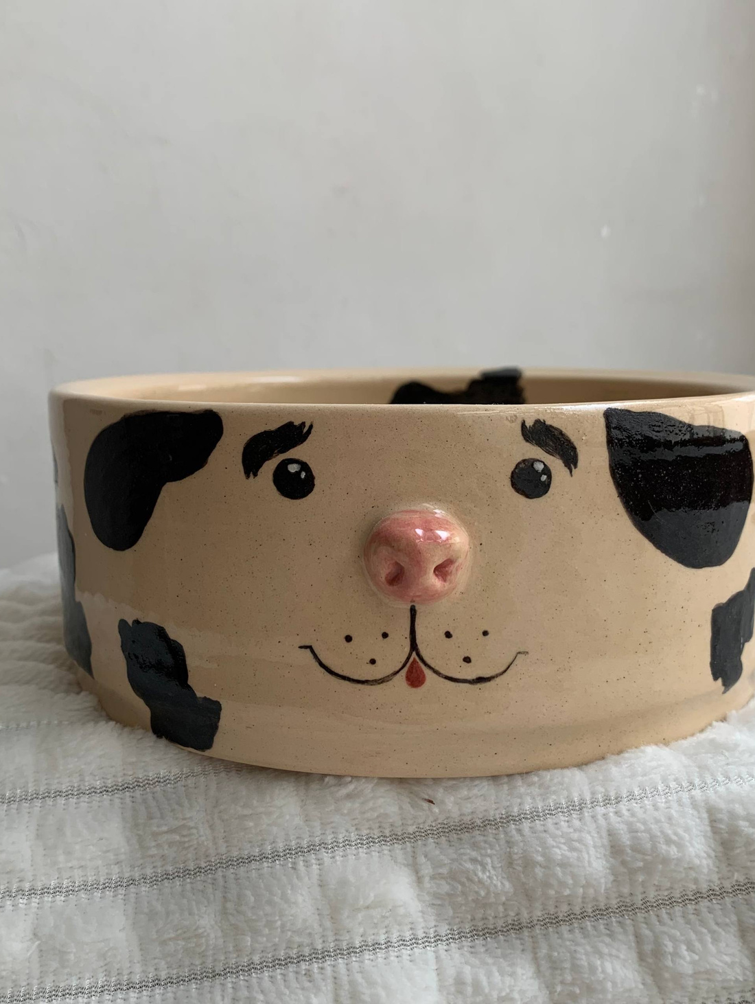 Тарелка глубокая/миска "Песик" - фотография товара