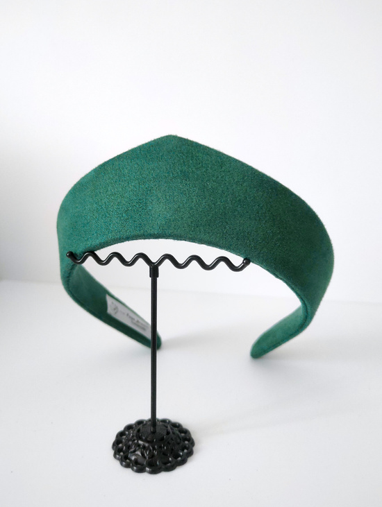 Ободок-кокошник "Изумрудный"