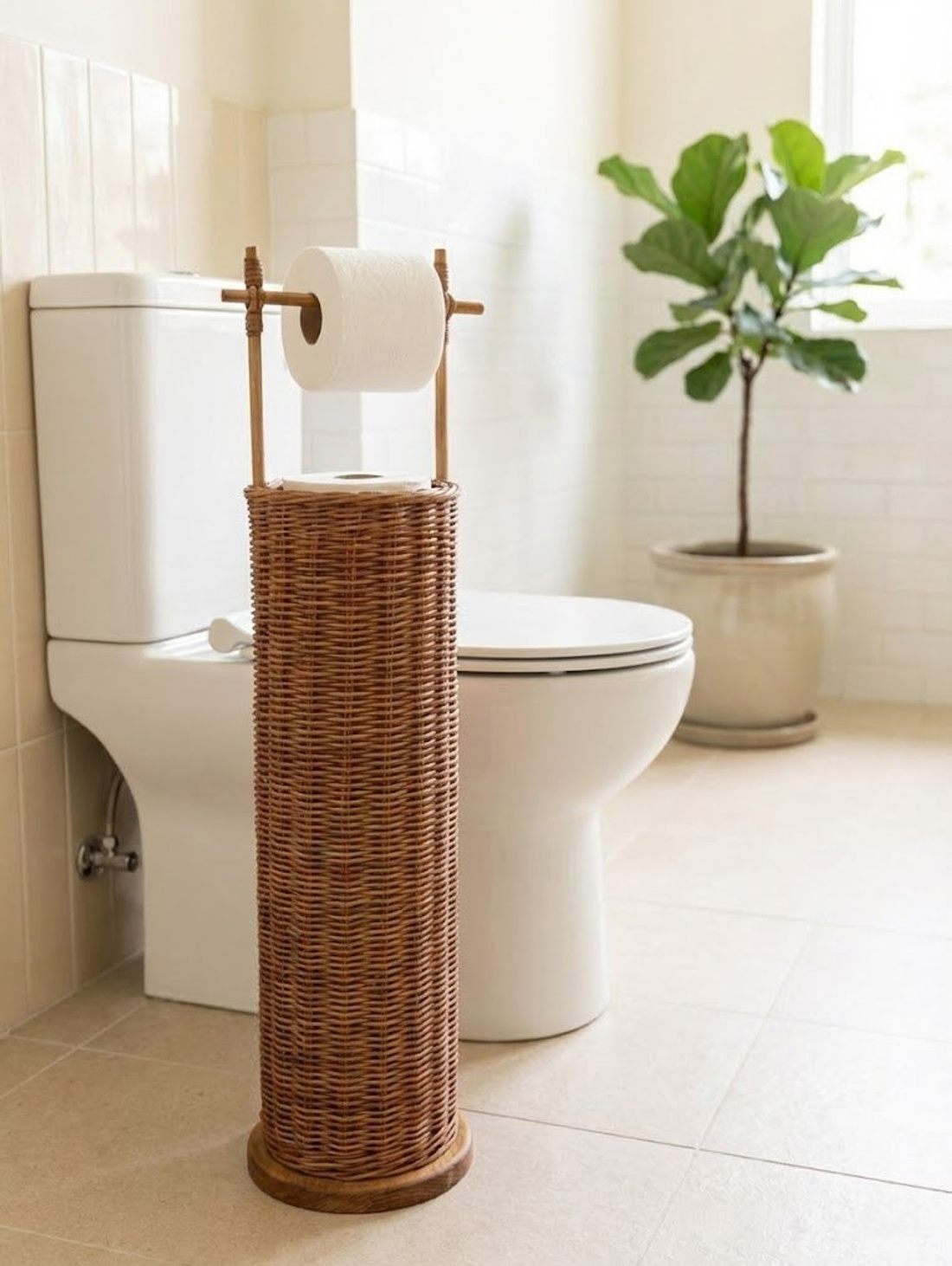 Плетеная корзина для хранения туалетной бумаги - фотография товара