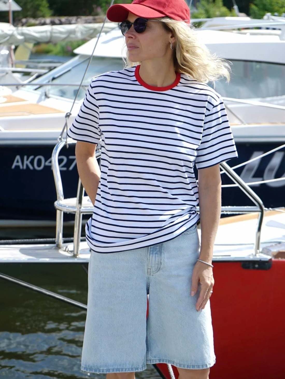 Футболка в полоску Serenity - фотография товара