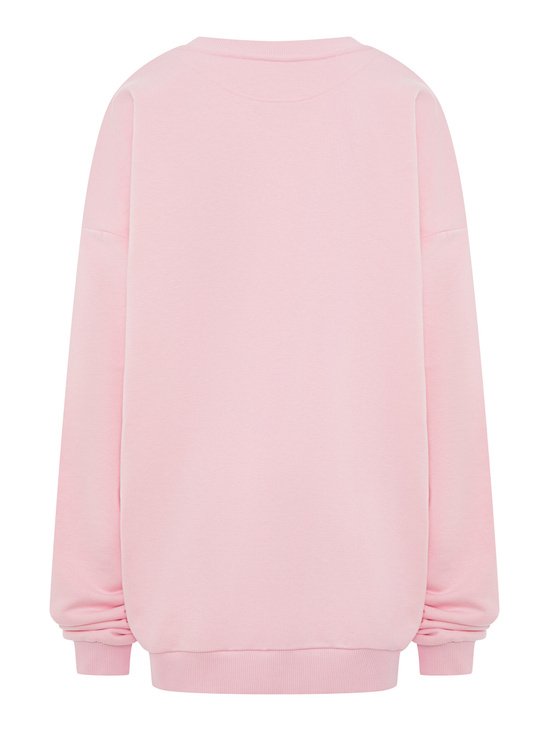 Свитшот SWEATSHIRT LONG SLEEVE RACCOON-WHITE PINK