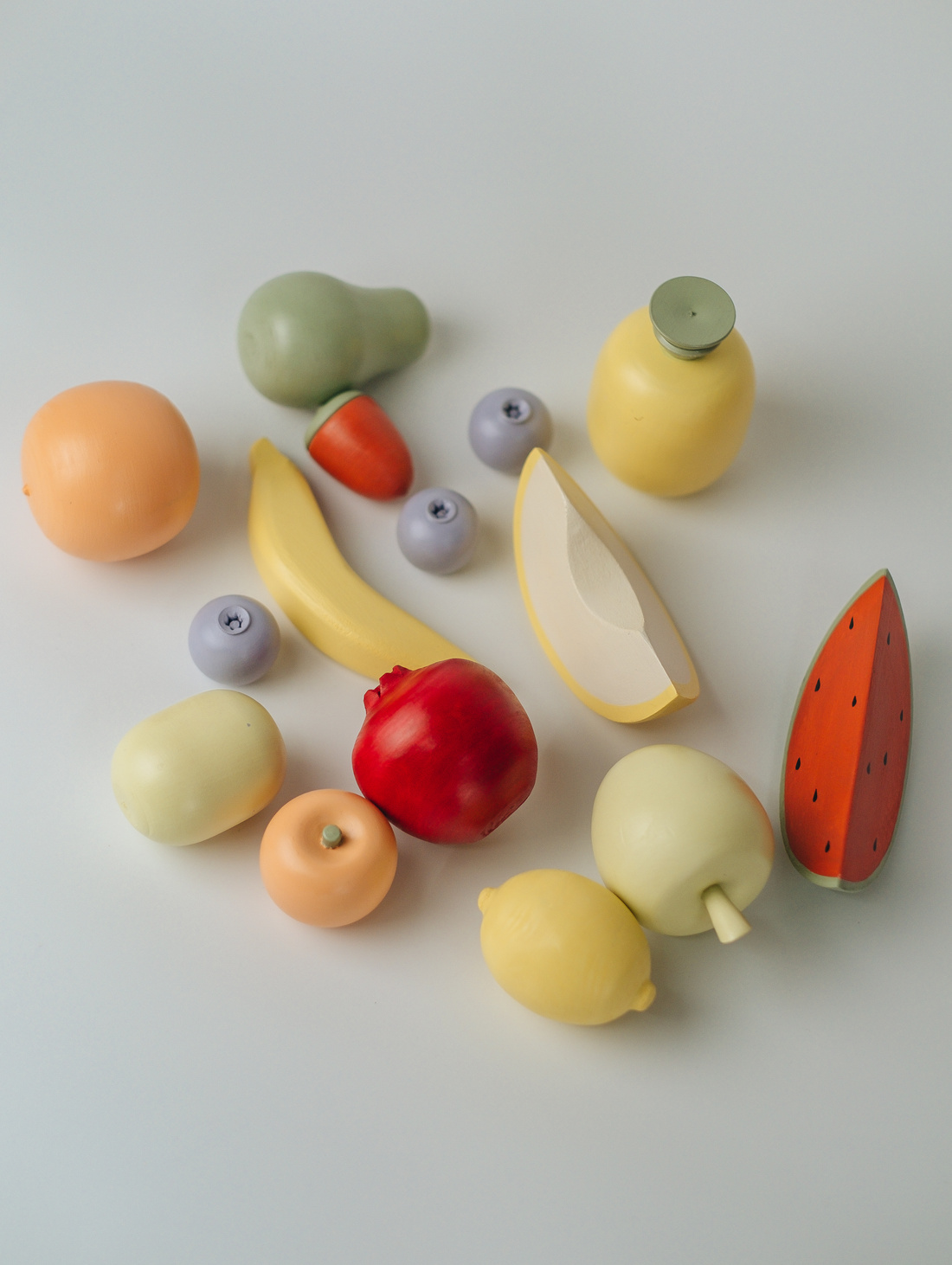 Набор деревянных игрушек "Фрукты" - фотография товара