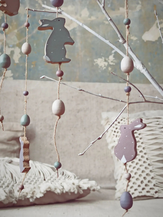 Подвесы для весеннего декора "Зайцы"