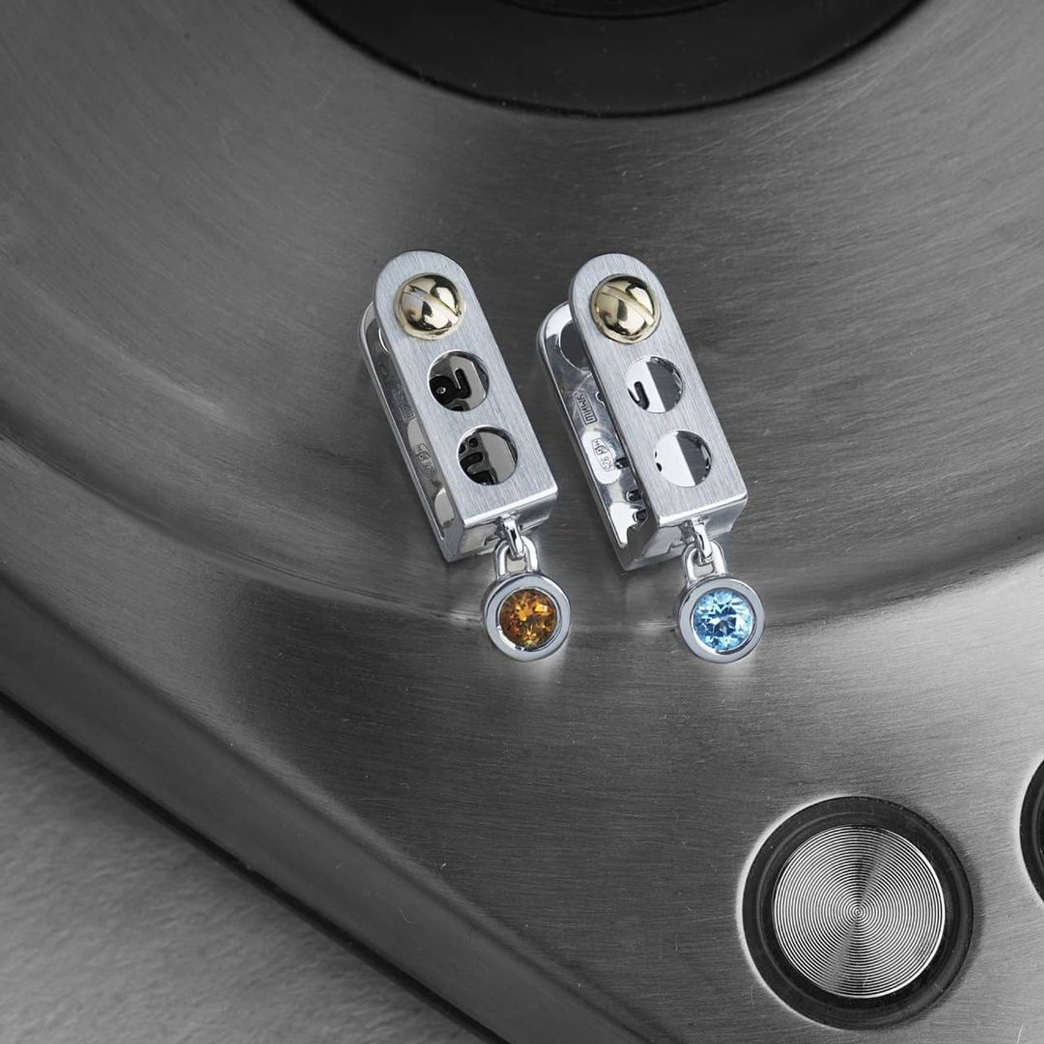 Серьги серебряные CONSTRUCTOR - фотография товара