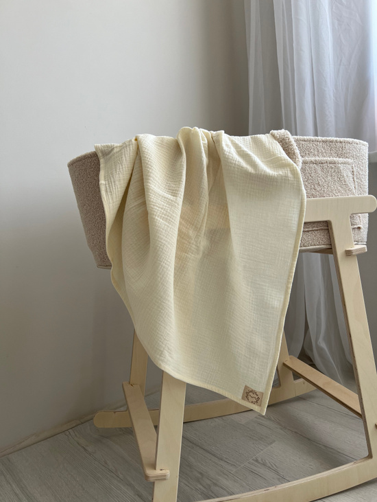 Муслиновая пеленка "Сливочный"