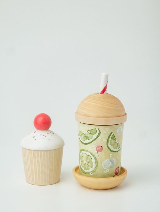 Игровой набор "Пирожное и стаканчик лимонада"