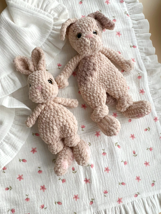 Игрушка Кролик бежевый