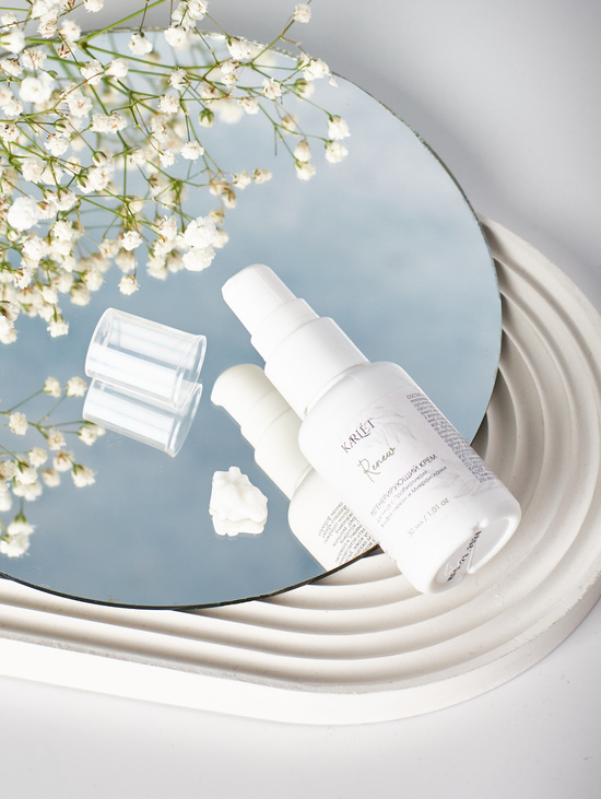 Регенерирующий крем для лица Karlet Renew с ниацинамидом, пробиотиком альфа-глюкан и микроиглами
