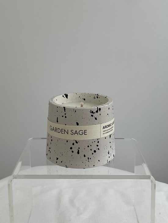 Свеча GIPS «GARDEN SAGE» брызги