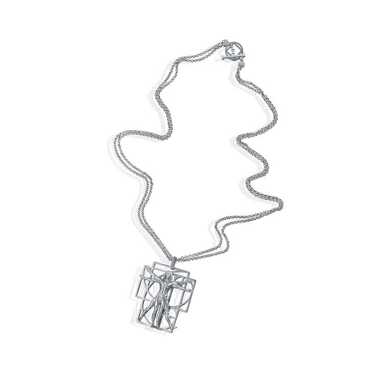 Серебряный кулон VITRUVIAN MAN