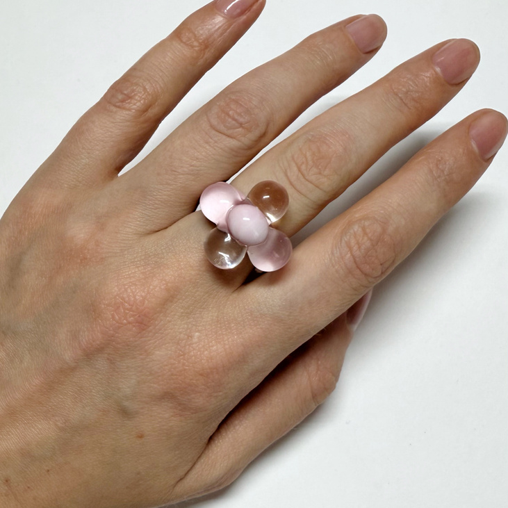 Кольцо CHAMOMILE pink