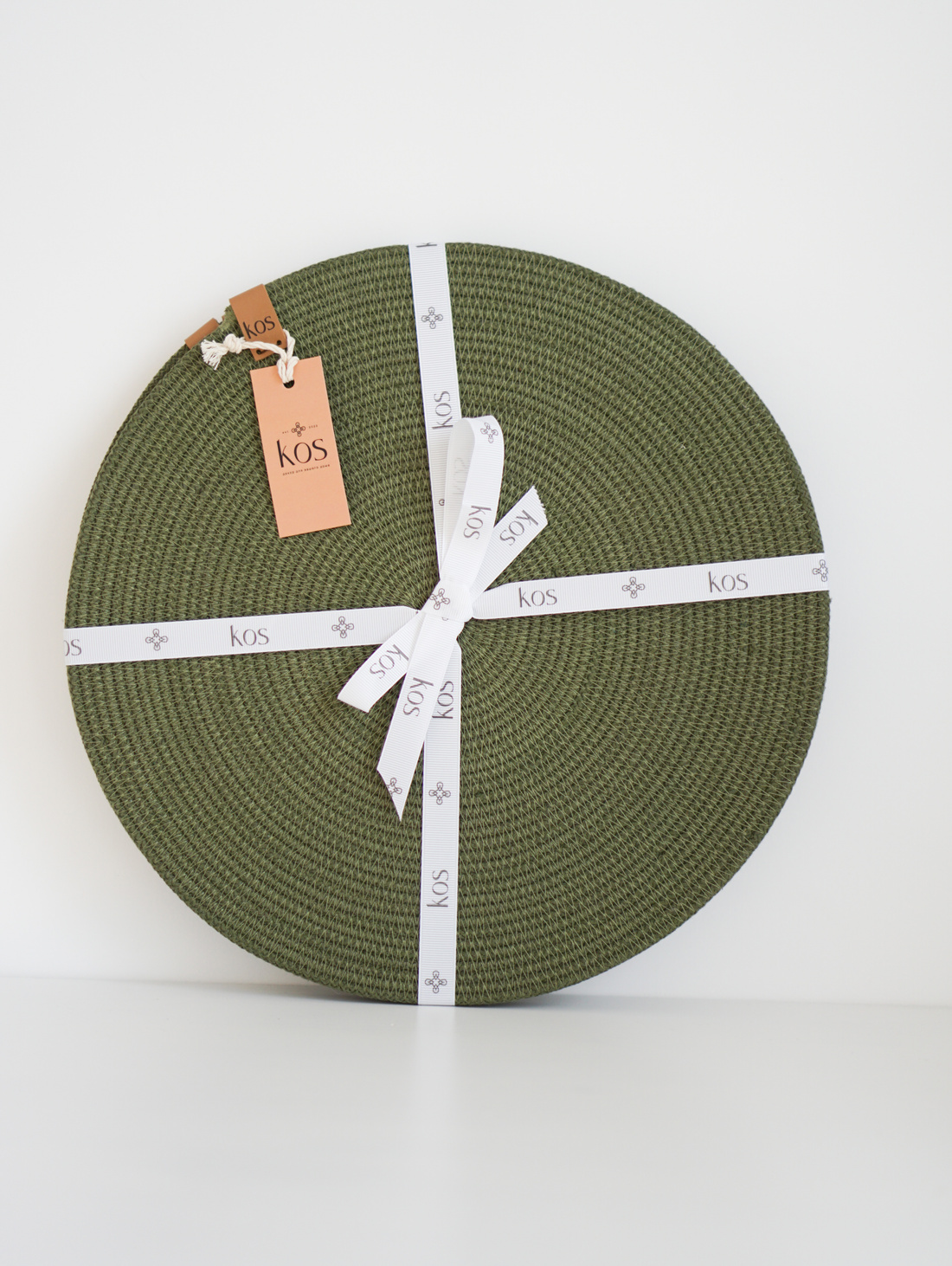 Сервировочные салфетки 4 шт, цвет хаки, 31 см, Kos - фотография товара