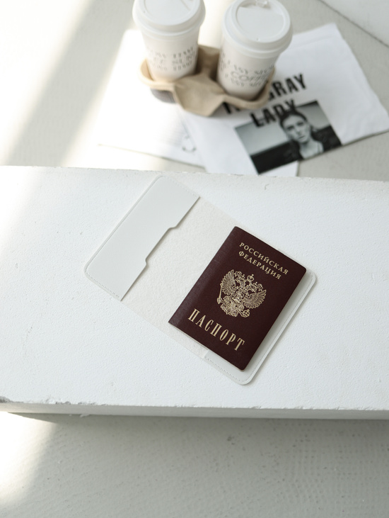 Обложка для паспорта theWayJournal Белый