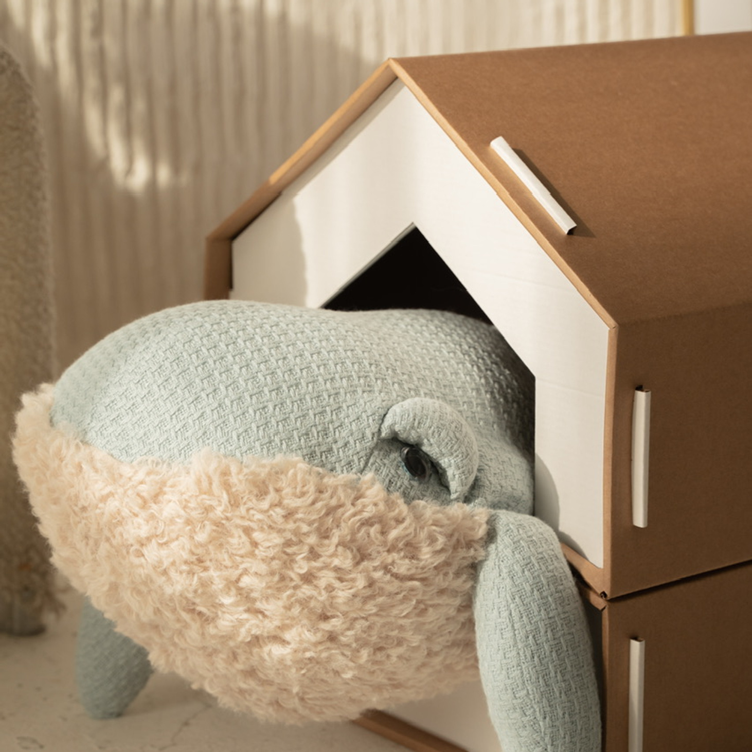 Мягкая игрушка Голубой кит - фотография товара