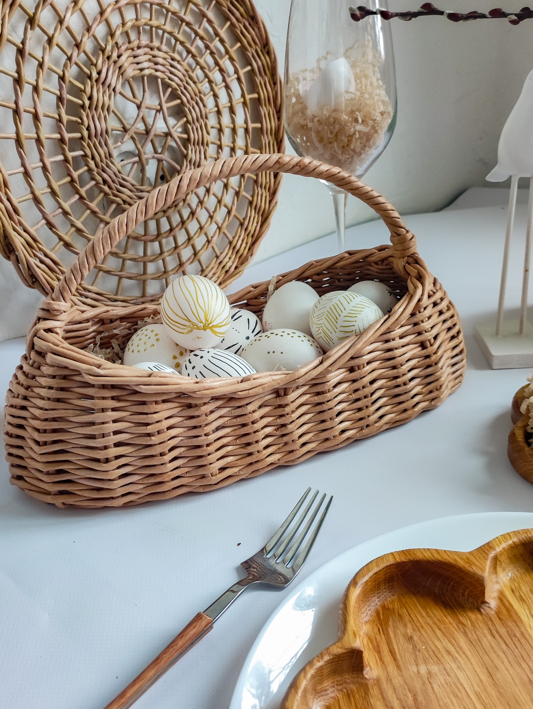 Корзина плетеная - фотография товара