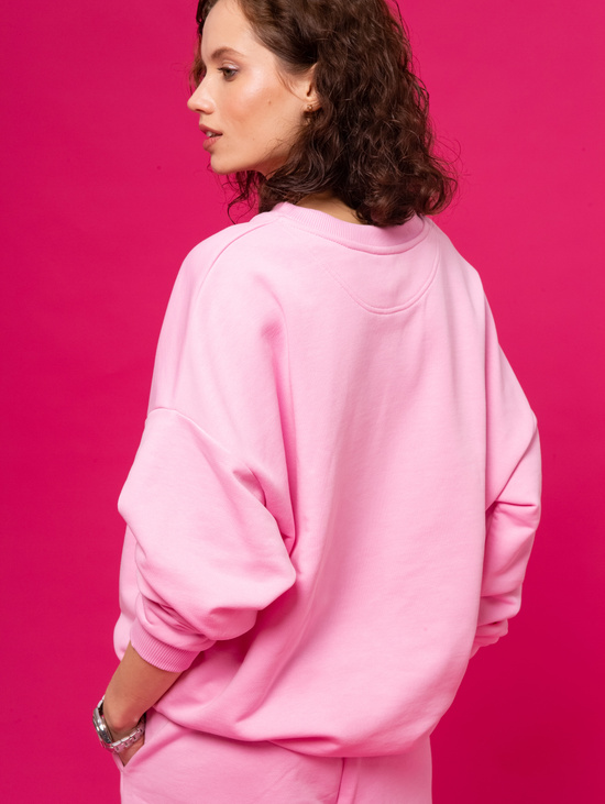 Свитшот SWEATSHIRT LONG SLEEVE RACCOON-WHITE PINK