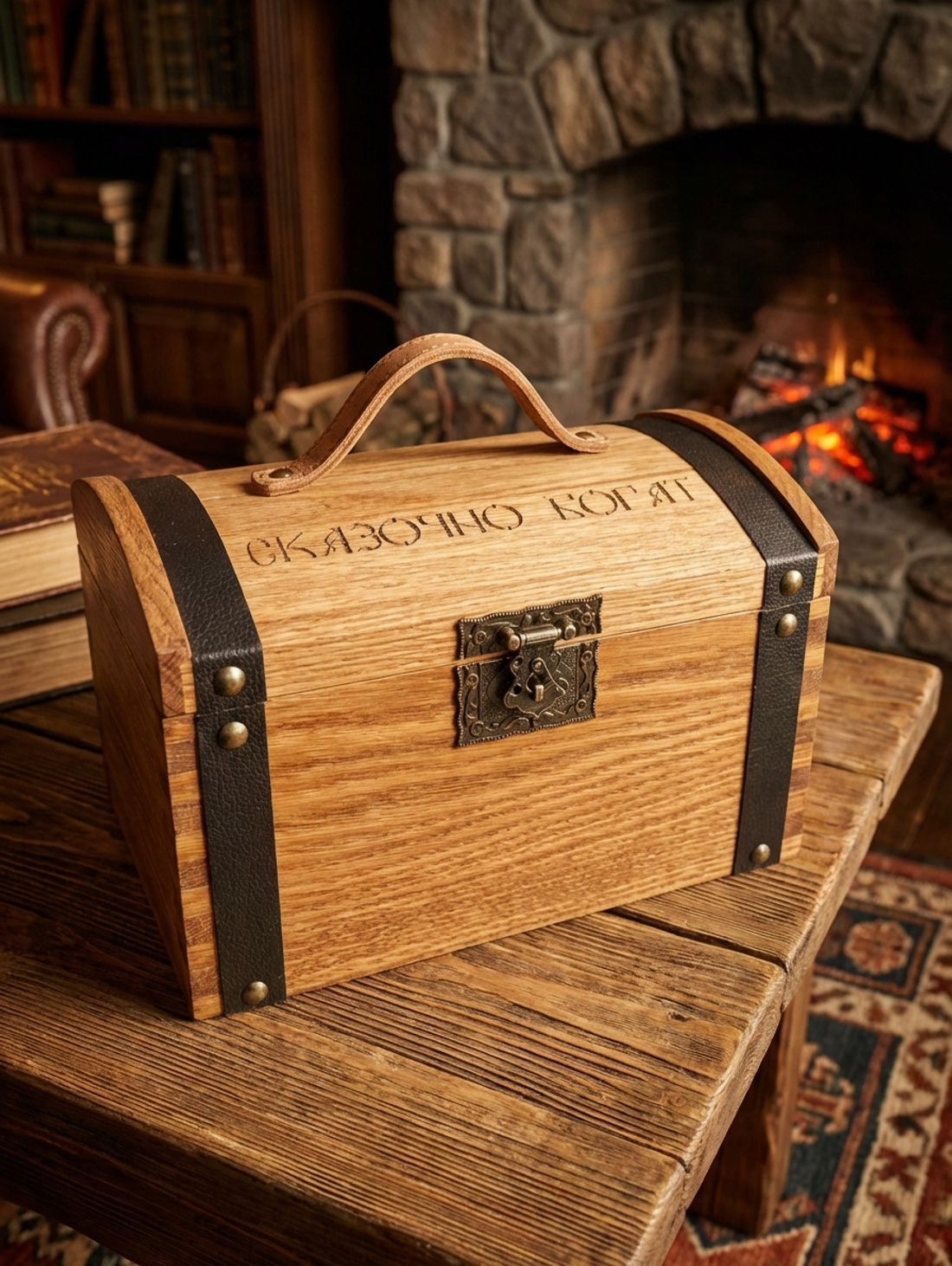 Шкатулка сундучек "Сказочно богат" - фотография товара