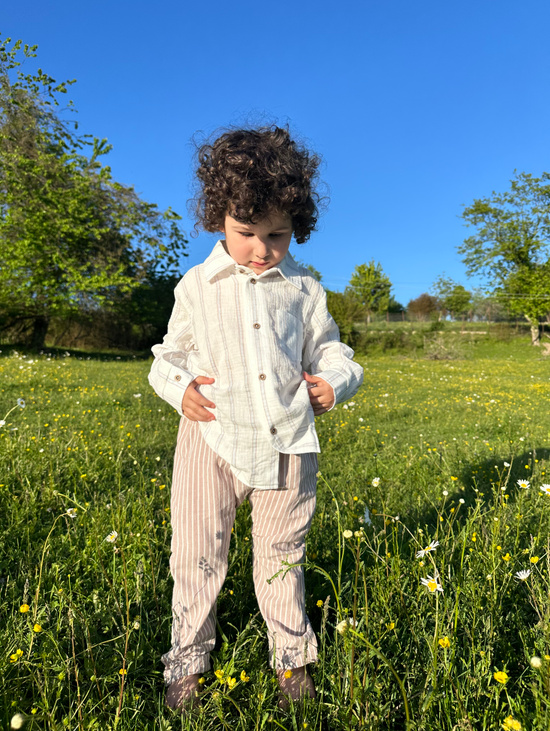 Муслиновая рубашка для мальчика