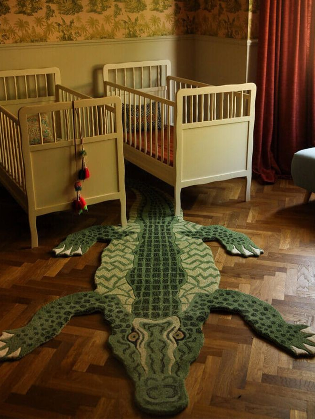 Тафтинговый ковёр "Шкура Не убитого крокодила" - фотография товара