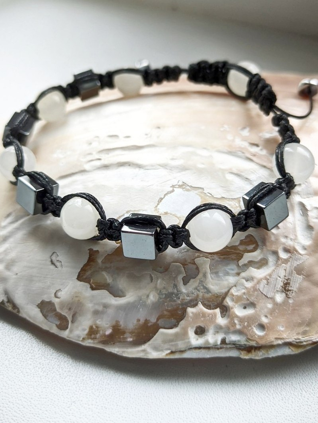 Браслет Шамбала из натуральных камней "Равновесие" - фотография товара