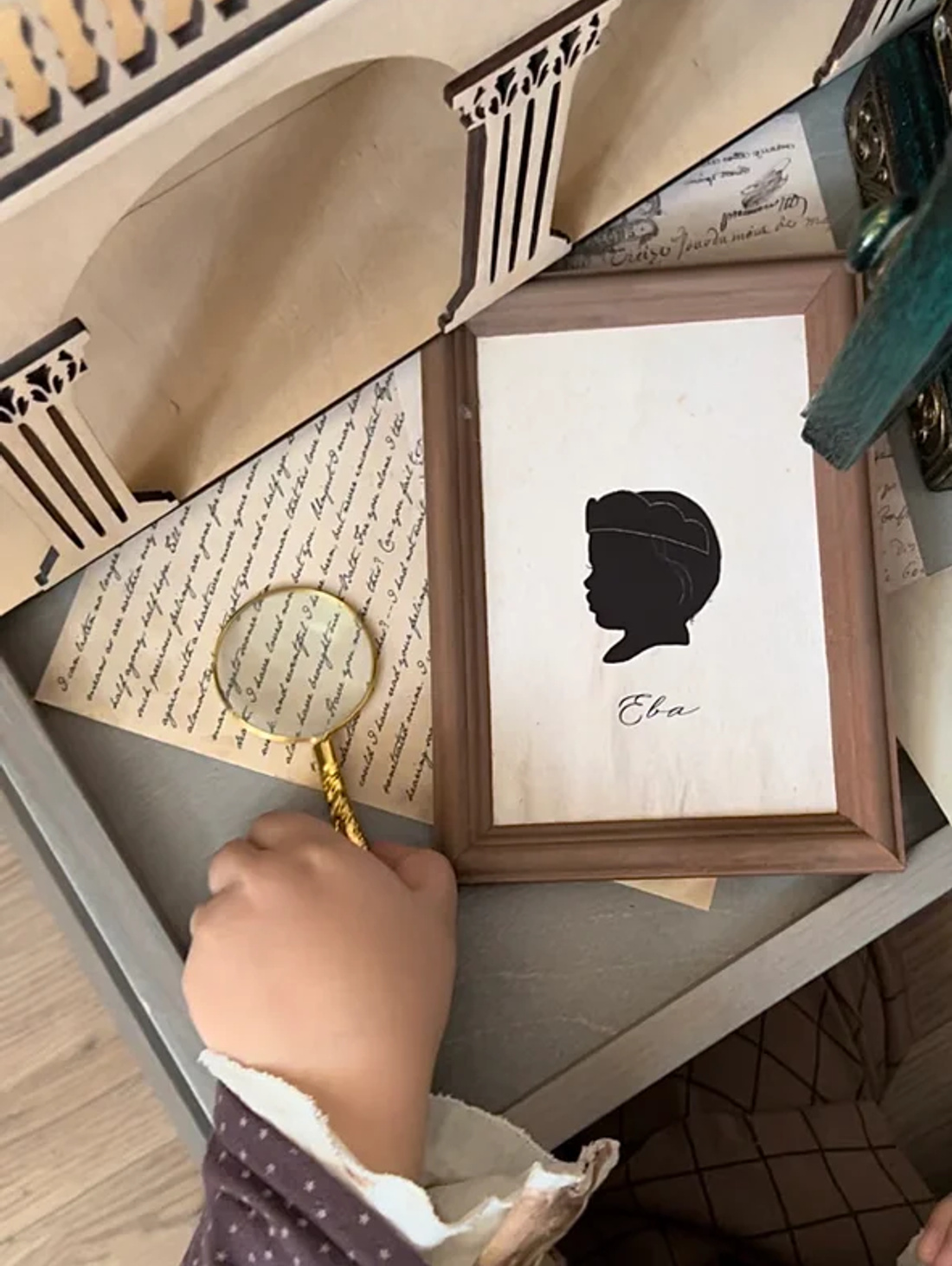 Винтажный портрет - силуэт - фотография товара