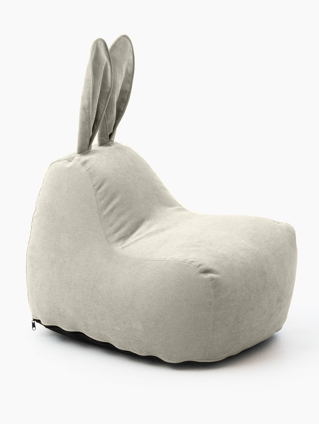 Пуф "Заяц" Small Baby,  в велюре Серый - фотография товара