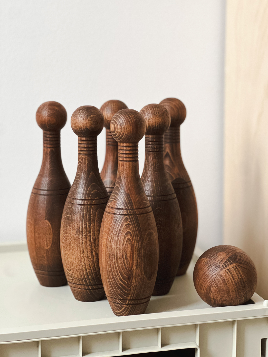 Боулинг деревянный . Детский кегельбан. - фотография товара