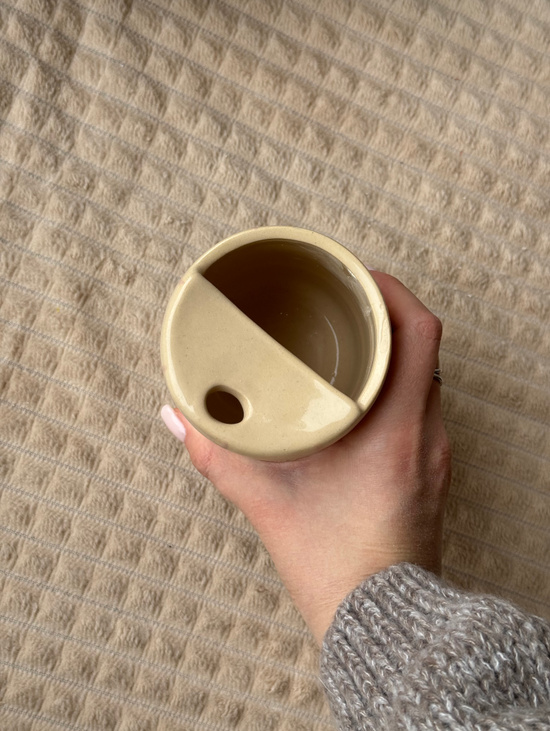 Кружка "Розовая клетка" под трубочку