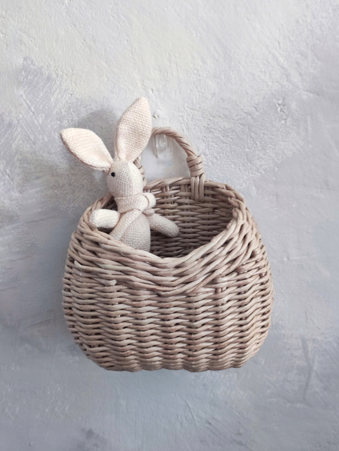 Плетеная подвесная корзина - фотография товара