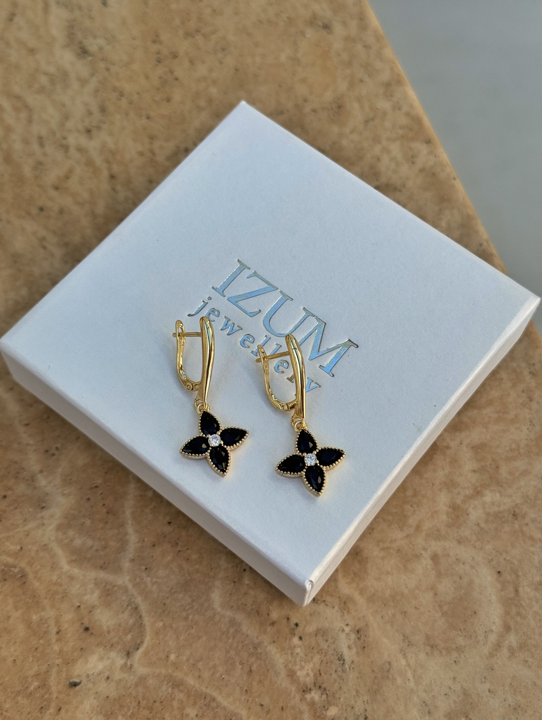 Серьги «Blackflower» - фотография товара