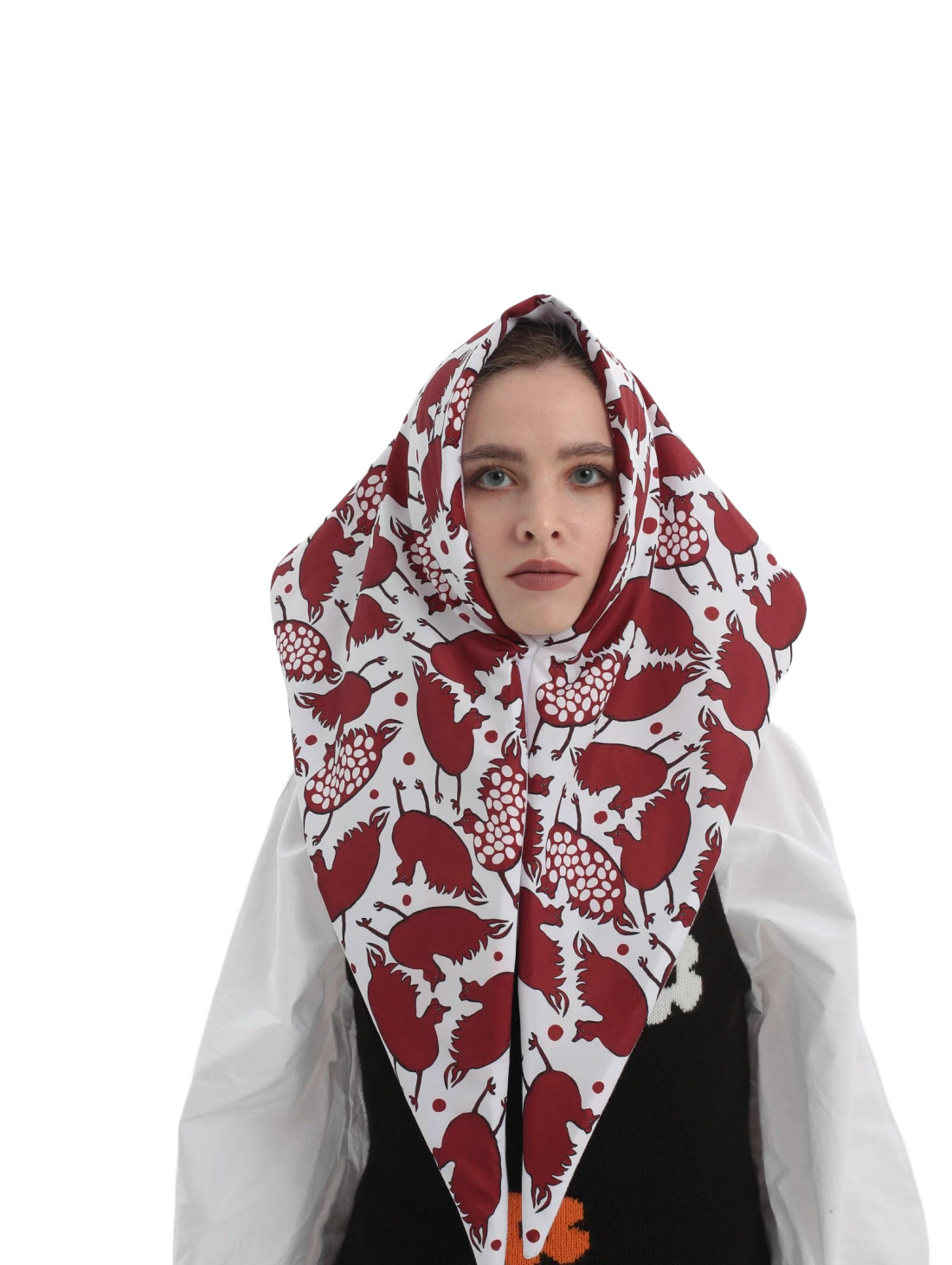 Косынка "Петушки" - фотография товара