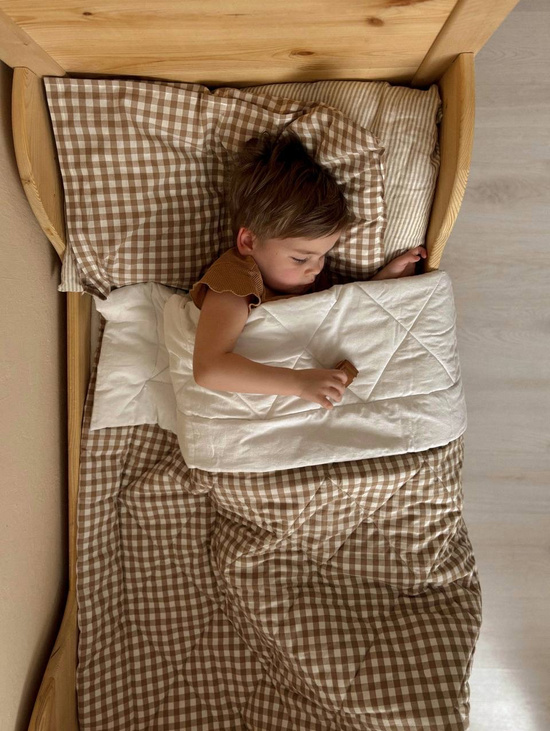 Set Newborn «Клетка беж» - фото товара