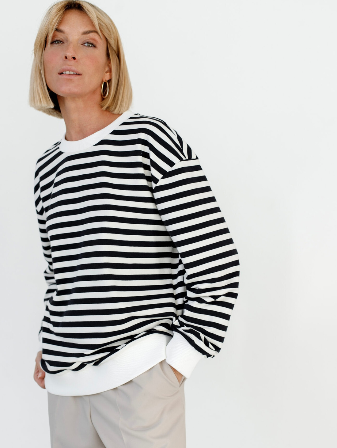 Свитшот в полоску Black - фотография товара