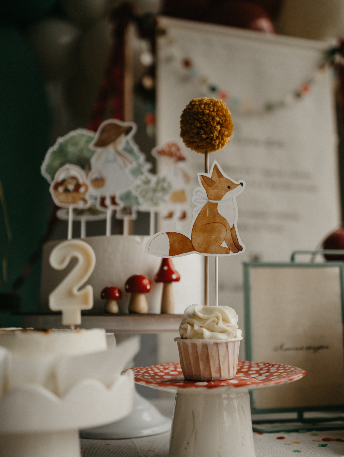 Бумажный топпер «Лесная сказка» Лиса - фотография товара