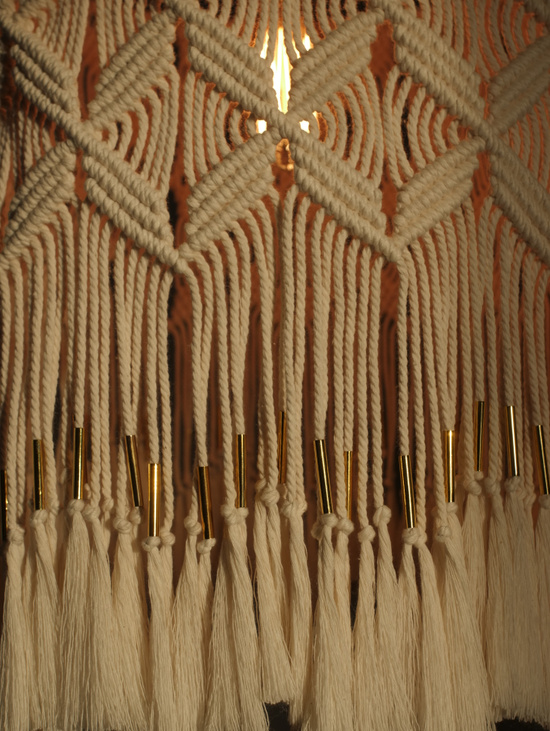 Макраме люстра «Shine»