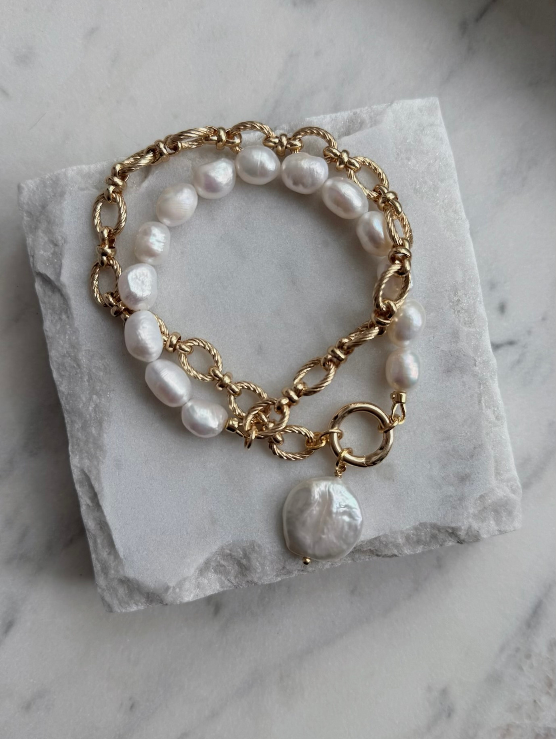 Колье со съемной жемчужиной - фотография товара