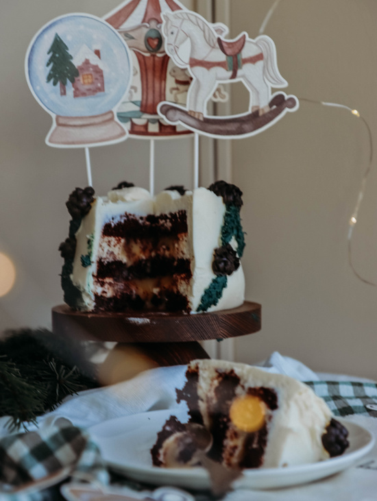 Бумажный топпер «Новогодняя коллекция» Карусель