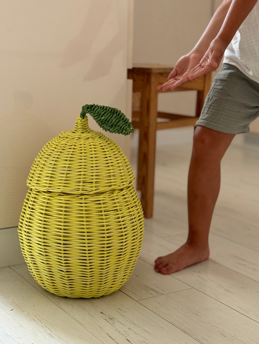 Корзина плетеная "Лимон" - фотография товара