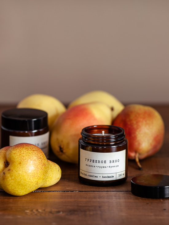 Аромасвеча "Грушевое вино"