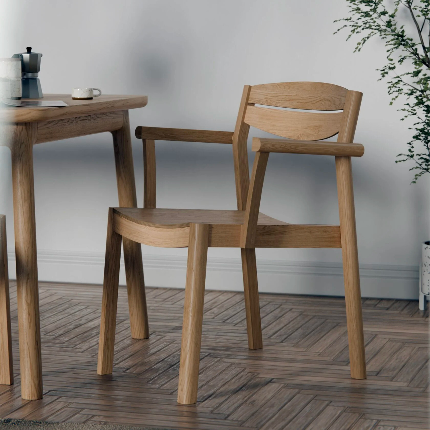 Стул "Луг" с подлокотниками - фотография товара