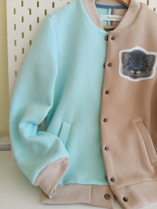 Бомбер для девочки "Мята"